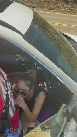 bbc blowjob car car sex face fuck gagging interracial latina sloppy clip
