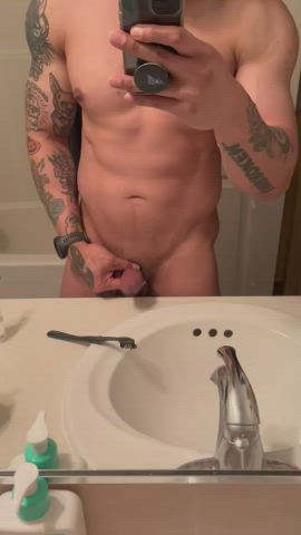 [35][Dick Pic] Imagine this bathroom counter was your ass instead, and I was beating