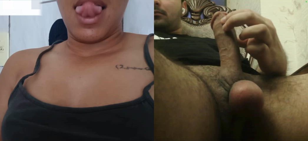 Huge cum explosion for a horny latina