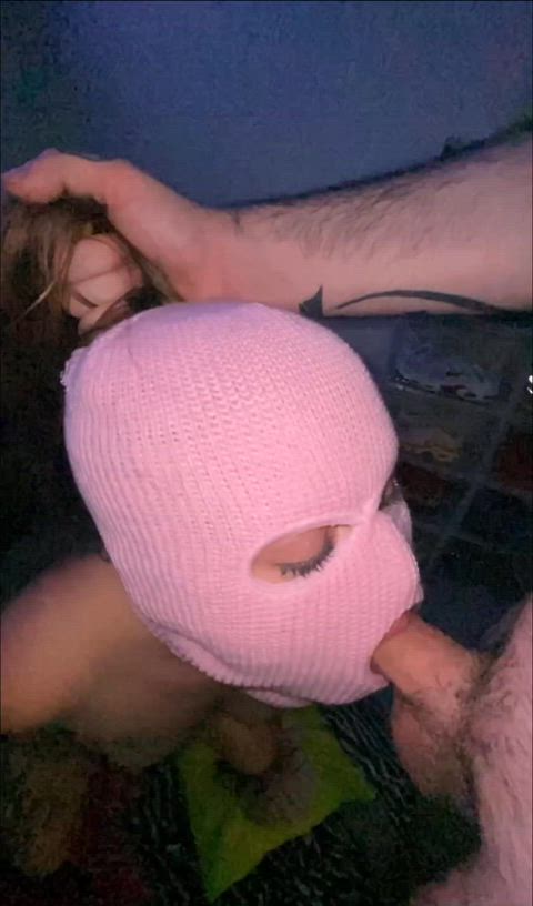 pull my hair and throat fuck me through my balaclava <3