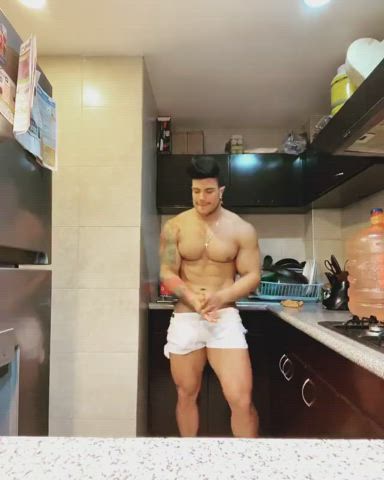 Brazilian Dancing Gay Kitchen Shorts clip
