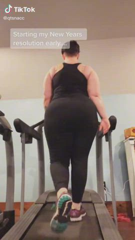 big ass chubby tiktok workout clip