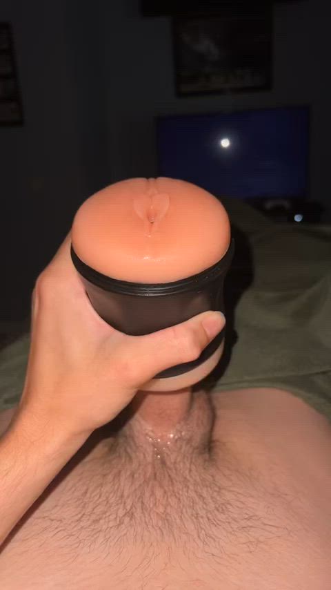 Huge cumshot after edging