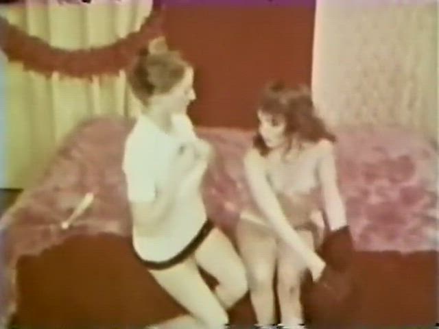 Kissing Lesbian Strip Vintage clip