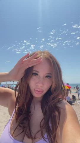 Beach Big Tits Ebony Freckles Redhead clip