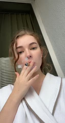 cute pretty smoking clip