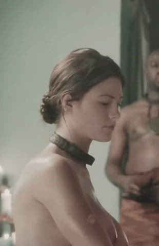 Pregnant Tits Laura Surrich take in the Ass in Spartacus