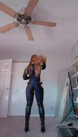 ass big tits bodysuit boots catsuit latex tiktok r/tiktits r/titsworship clip