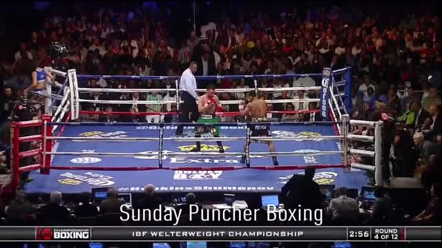 Shawn Porter's style at its best: jabbing in at angles to score a clean knockdown