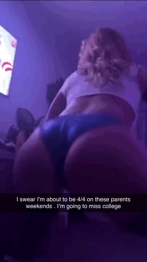 big ass blonde cheating clothed college dance milf tease twerking clip