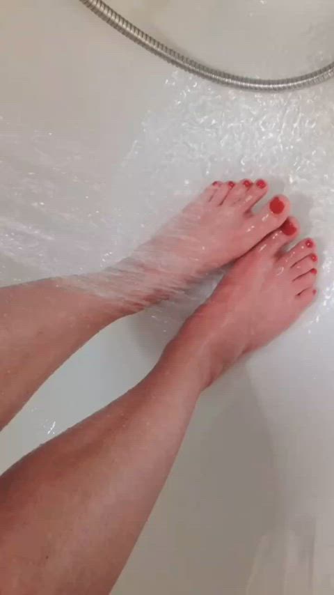 feet showering well clean [oc]