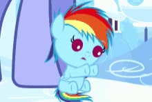 Baby Rainbow Dash Crying