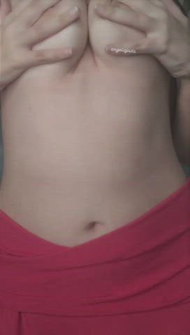 boobs busty close up natural tits onlyfans skirt solo tease tits topless clip