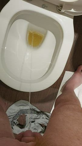 First pee of the day