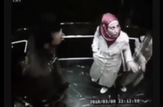 Arab Elevator Hidden Cam Hidden Camera clip