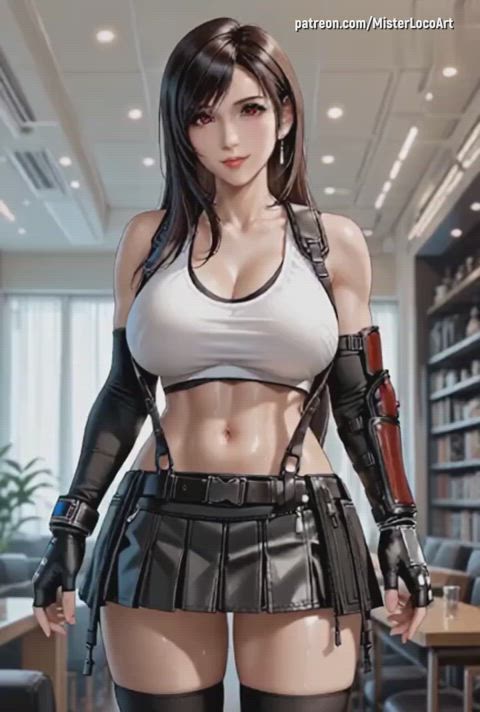 ai generated anime big tits hentai sensual sex doll sexy tifa lockhart tits hanime