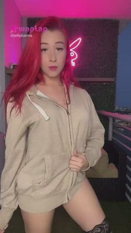 boobs busty naked redhead tiktok tik-tok clip