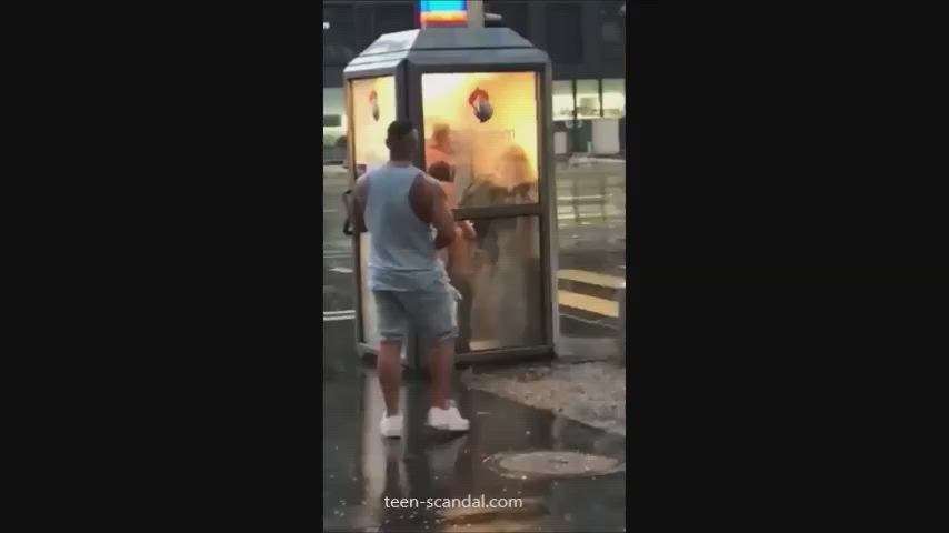 amateur caught couple outdoor public clip