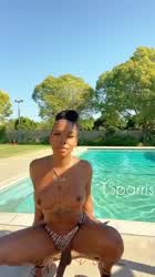 Swimming Pool Tease Tits Topless clip