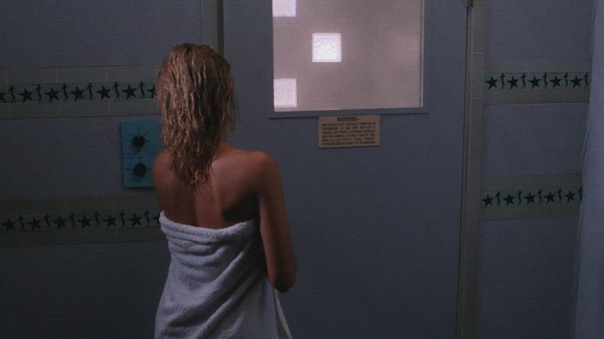 Brenda Bakke's beautiful body in Death Spa (1989)