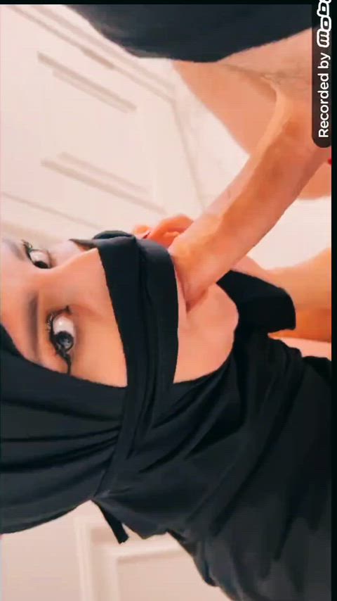 Arab Big Dick Blowjob Cute Hijab MILF Muslim POV Sucking Teen Porn GIF by bitchesland