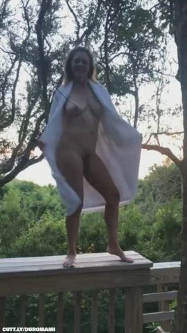Amateur Dancing NSFW Nudity Outdoor Public clip