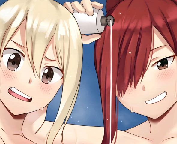 animation anime big nipples big tits blonde cute girls hentai redhead rule34 clip