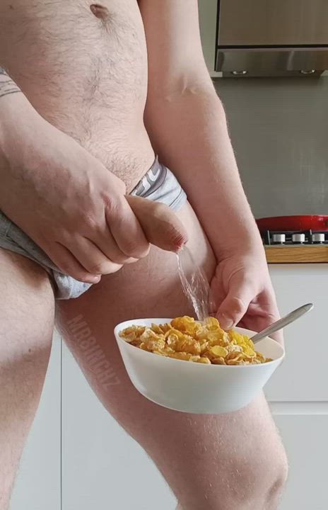 "Who pissed on your Cornflakes?" Oh, me.