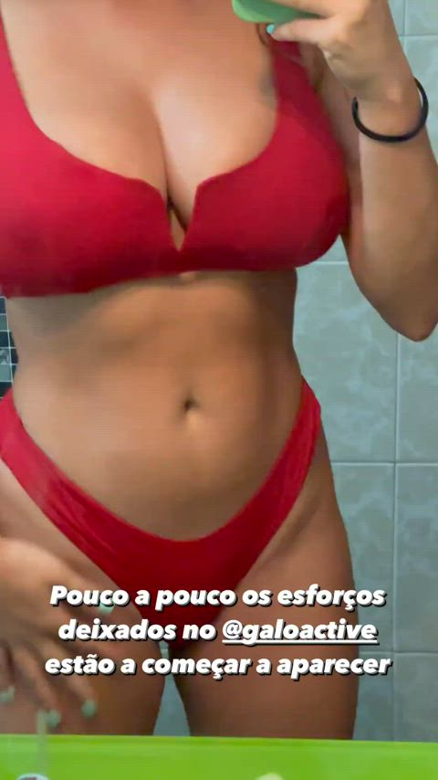 bikini mirror portuguese clip