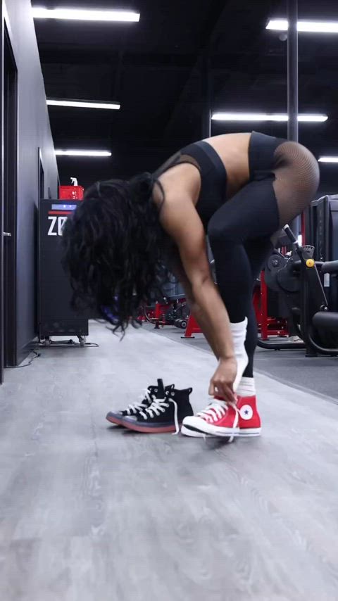 booty ebony fitness clip