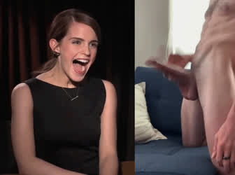 Emma Watson amazed by cockslap
