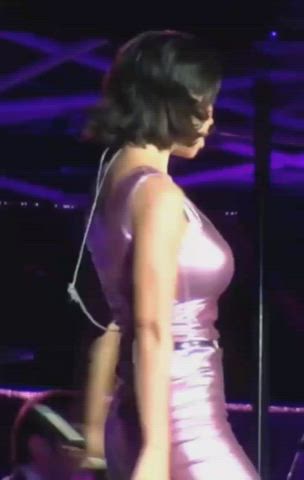big tits brunette celebrity dress clip
