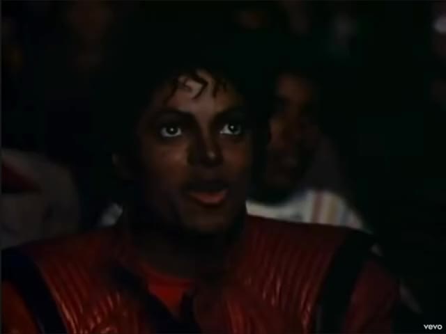 Michael Jackson - Thriller - eating popcorn