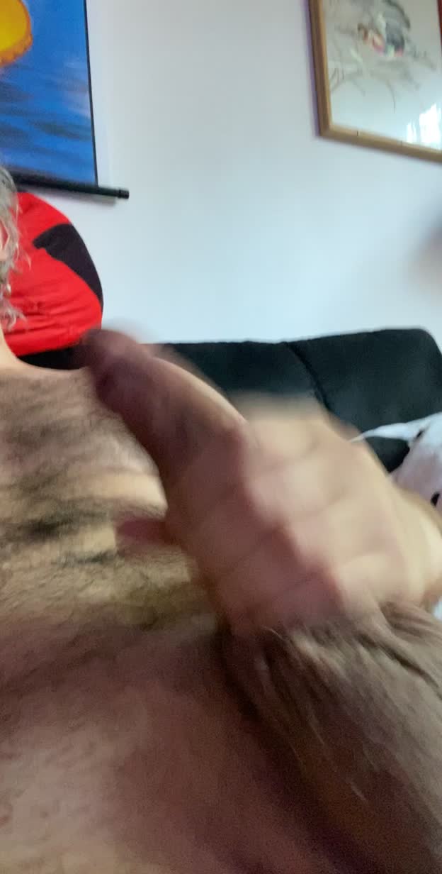 My thick cock cumming