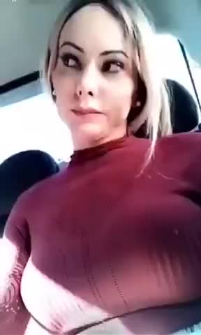 Solo shemale in car