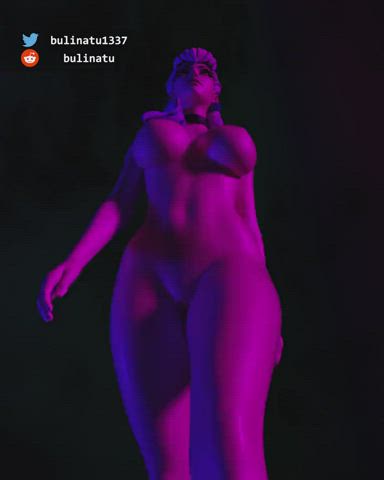Animation Bouncing Tits Jiggling Nude clip