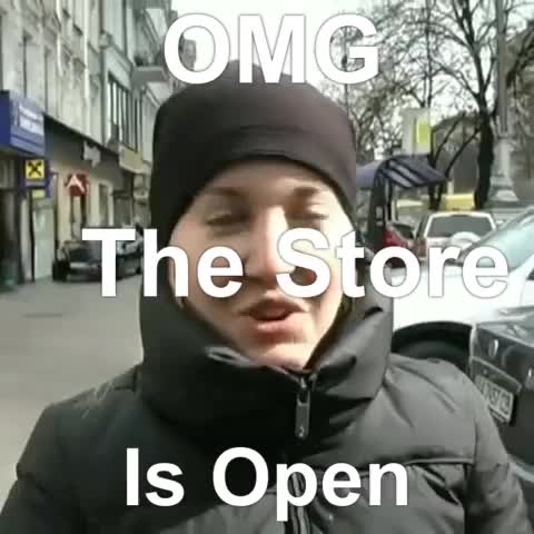 BMW Driver can't wait for the store shop to open