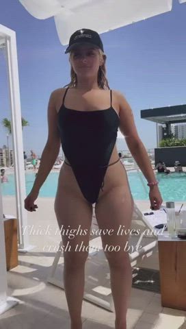 Bebe Rexha Thicc Swimsuit Body (Slowed and Enhanced)