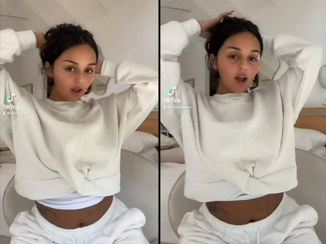 big tits boobs nipple piercing tiktok tits clip