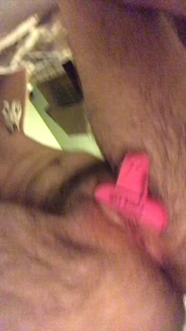 wearing a clip on my cock makes my pussy drip 🤤