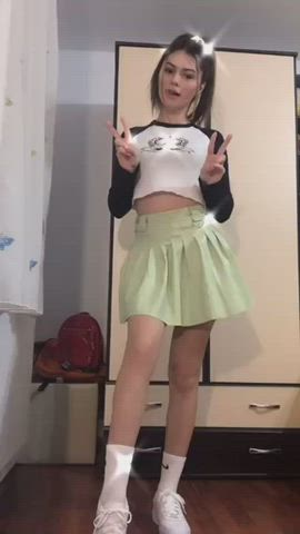 Schoolgirl Sex Doll Skirt Teasing Teen TikTok Porn GIF by luigimotherfucher