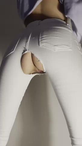 White jeans