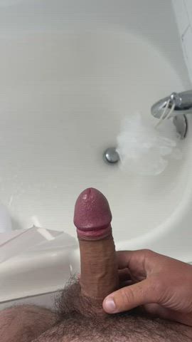 Anyone want a nice warm shower straight from my hard cock?