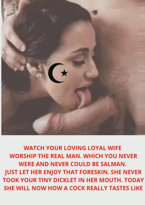 That's how your MSLUT wife loves to worship uncut Hindu cock