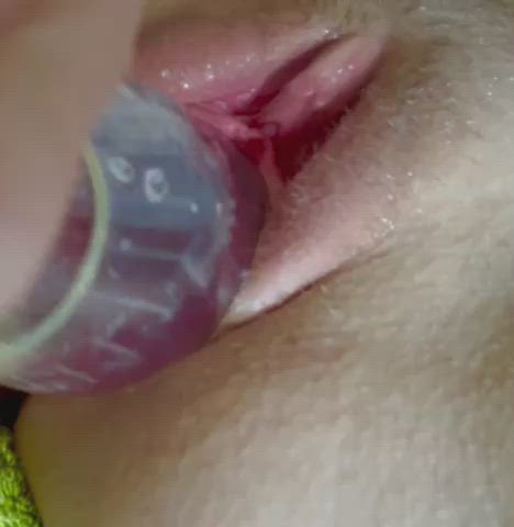 Homemade Masturbating Object Insertion Pussy Stretching clip