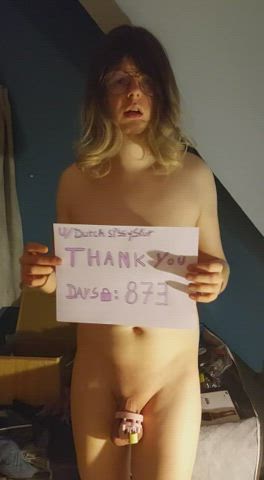 Thank you to everyone who commented , and decided i should be in chastity for 783