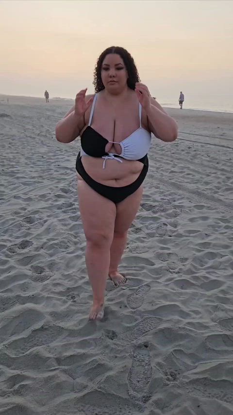 Never Too Chubby To Be A Beach Slut 