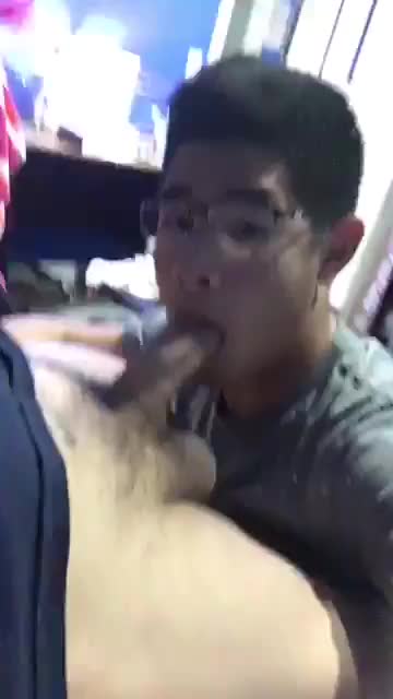 Nerdy Asian Twink Sucks Roomie - Dorm Mates