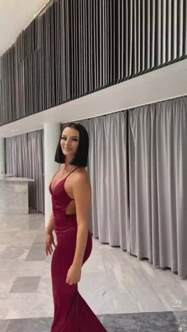 Brunette Dress German clip