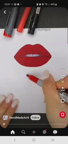 Art Lips Lipstick clip